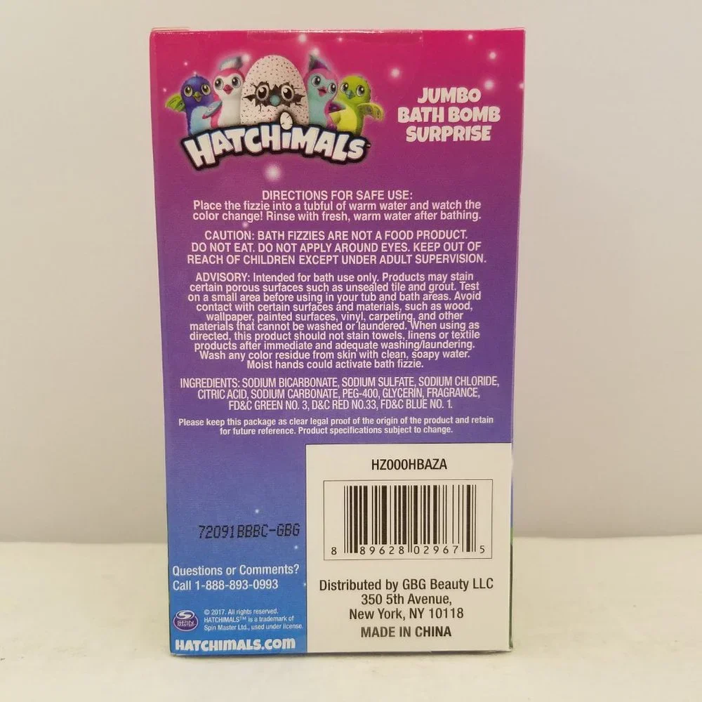 Hatchimals Jumbo Bath Bomb Surprise Chirpin' Cherry Scented